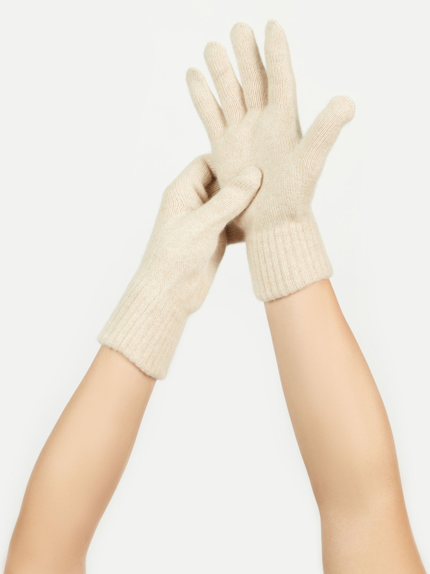 Men's Cashmere Gloves Beige- Gobi Cashmere