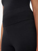 Women's Silk Cashmere  Biker Shorts Black - Gobi Cashmere