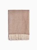 Unisex Cashmere Super Soft Throw Taupe - Gobi Cashmere