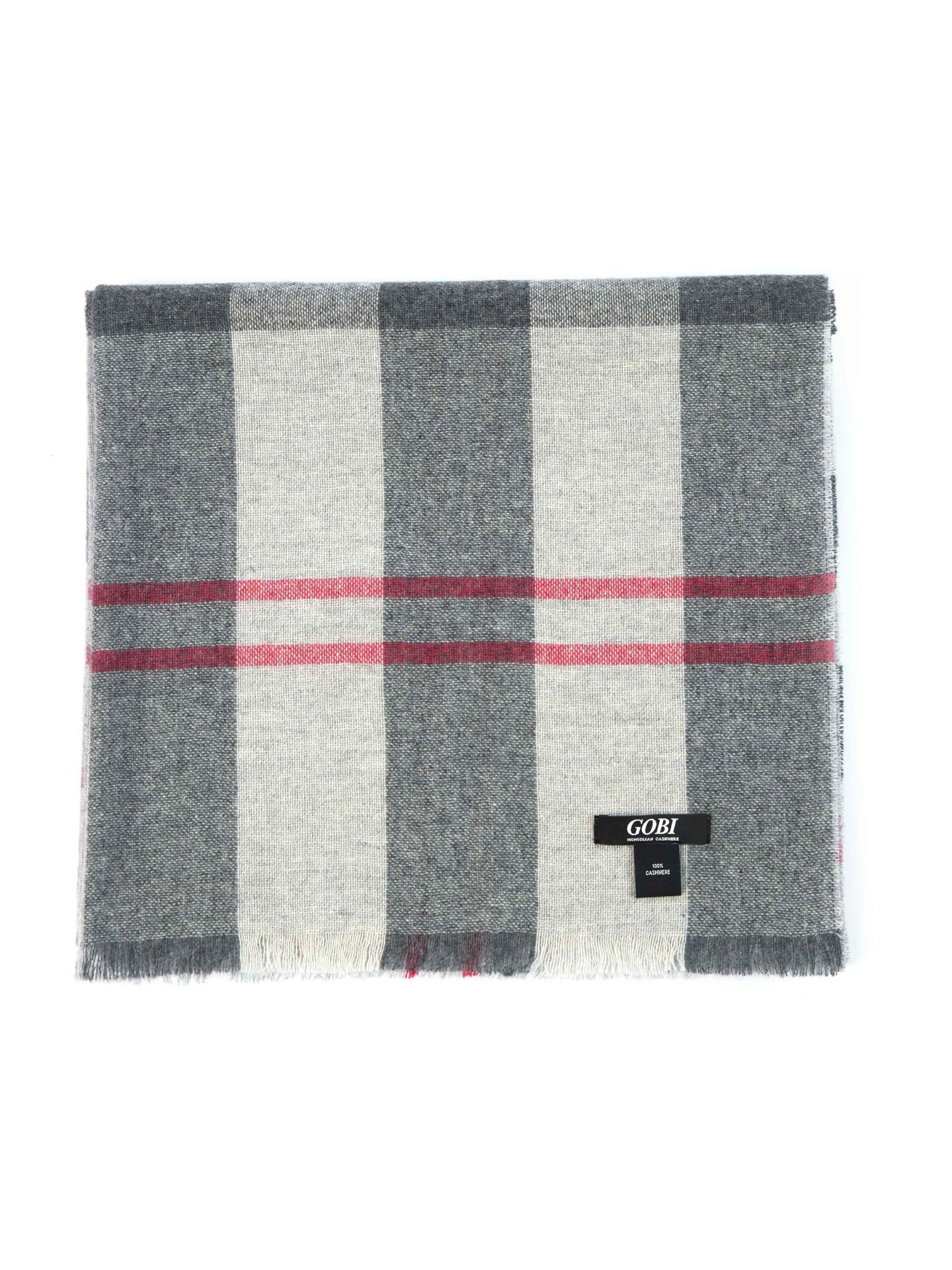 Men's Cashmere Micro Check Scarf Vapor Blue - Gobi Cashmere