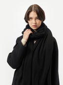 Unisex Lightweight Cashmere Shawl Black - Gobi Cashmere #color_black