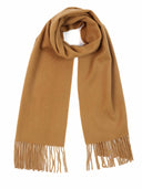 Cashmere Fringed Scarf Almond - Gobi Cashmere