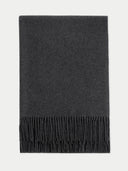 Unisex Cashmere Oversized Woven Scarf Gray - Gobi Cashmere
