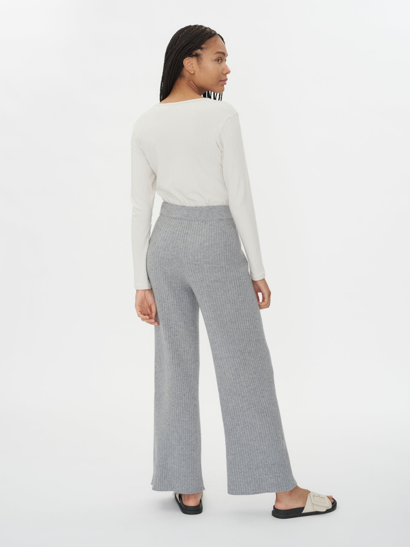 Women's Cashmere Pants Vapor Blue - Gobi Cashmere