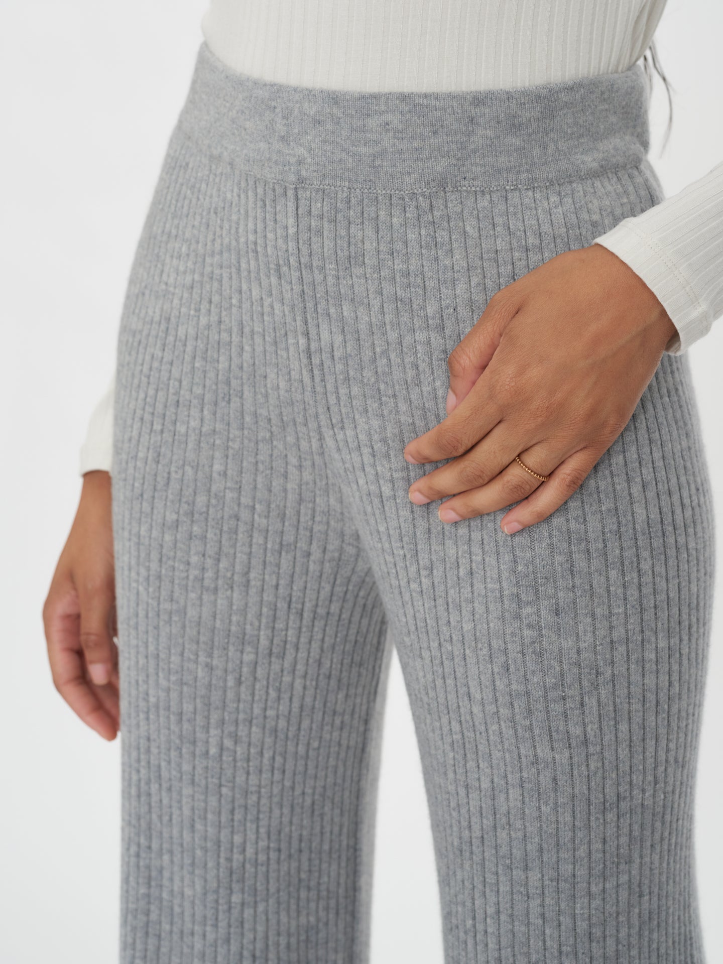 Women's Cashmere Pants Vapor Blue - Gobi Cashmere