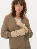 Unisex Cashmere Wrist Warmer Beige - Gobi Cashmere #color_beige