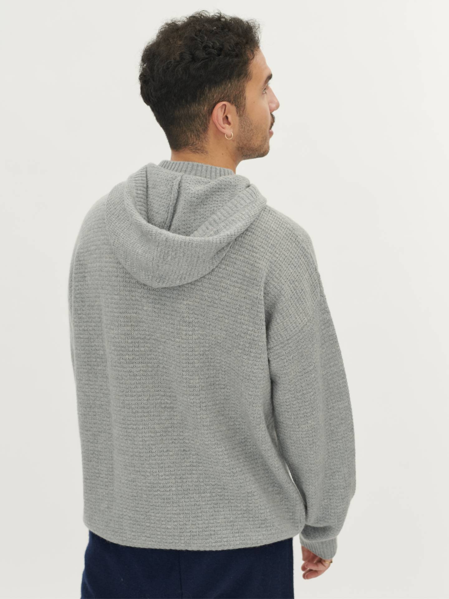 Men's Cashmere Hoodie Vapor Blue - Gobi Cashmere