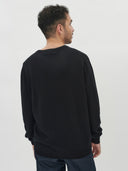 Men’s Cashmere V-Neck Sweater Black | GOBI UK