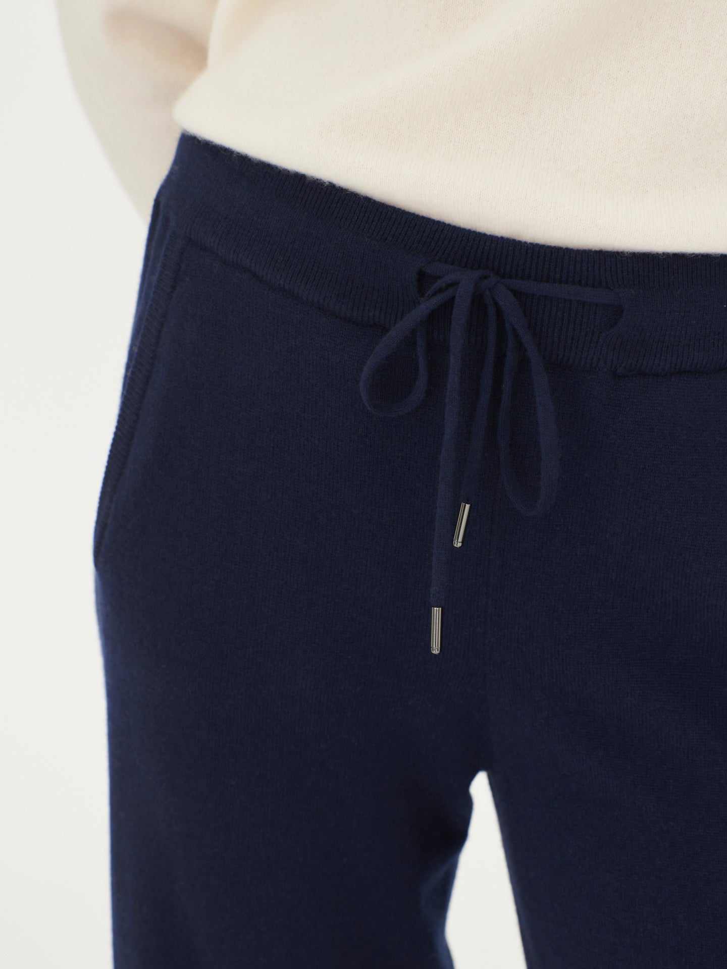 Women's Cashmere  Straight Leg Jogger Navy - Gobi Cashmere