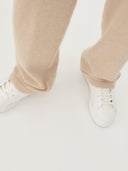 Women's Cashmere Straight Leg Jogger Taupe - Gobi Cashmere #color_beige