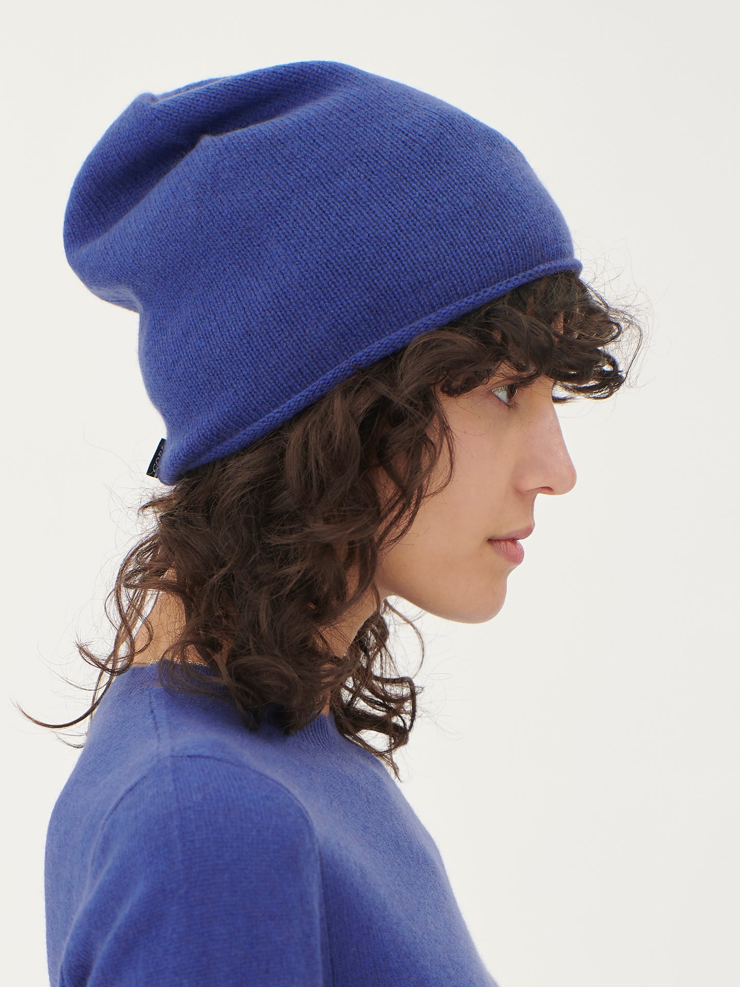 Women's Cashmere €99 Hat & Sweater Set Twilight Blue - Gobi Cashmere