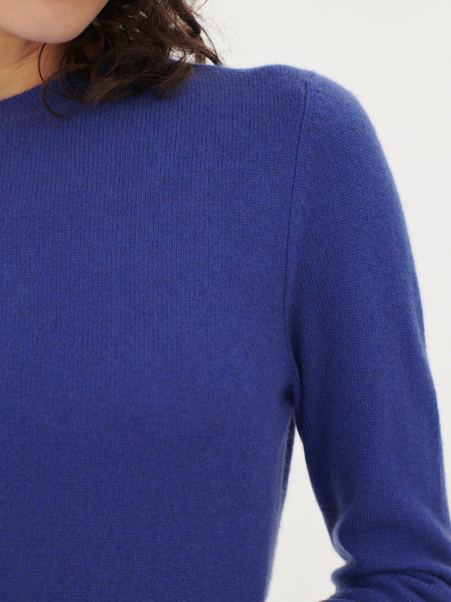 Women's Cashmere €99 Hat & Sweater Set Twilight Blue - Gobi Cashmere