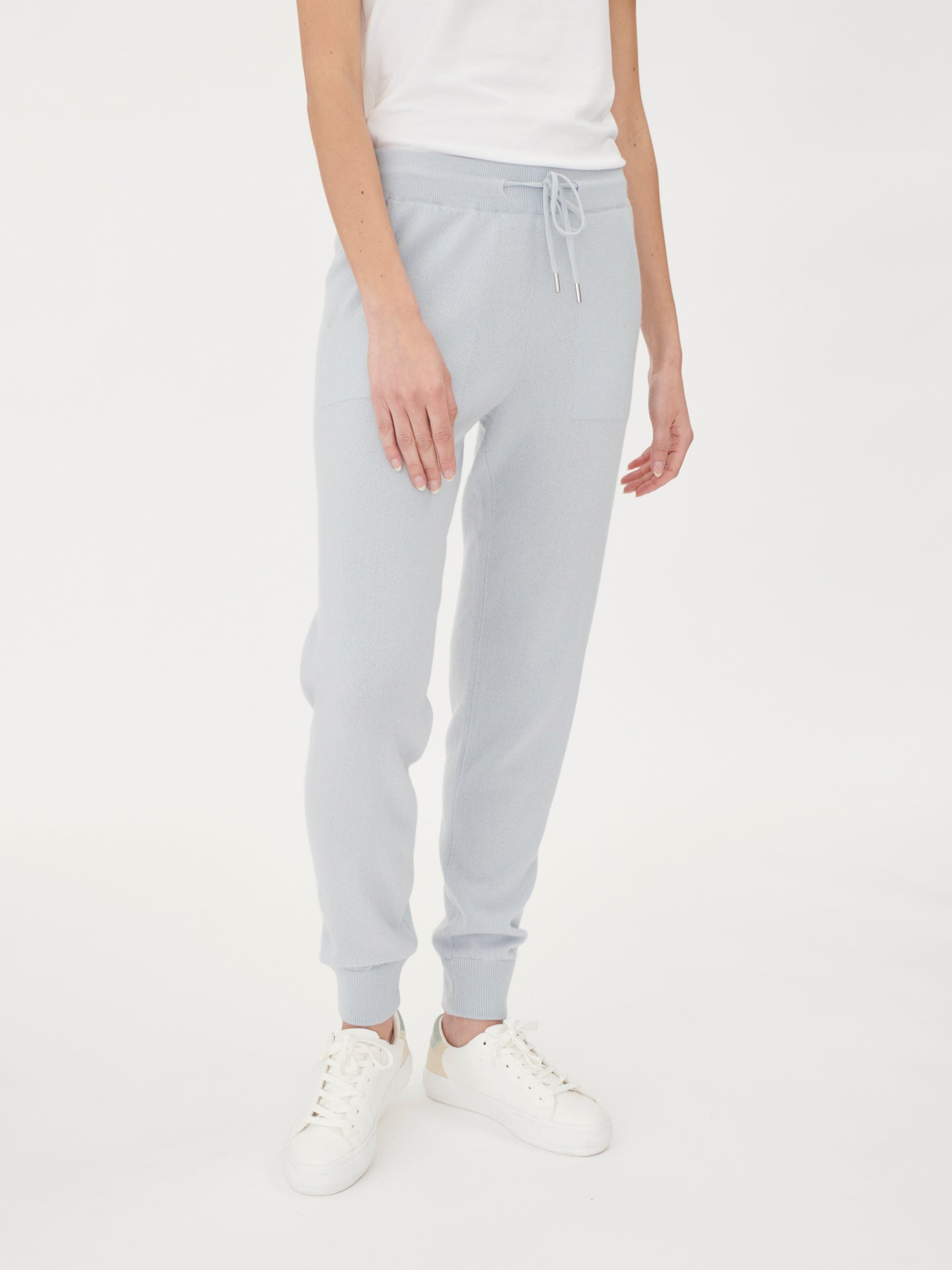 Women's Cashmere Cuffed Jogger Starlight Blue - Gobi Cashmere