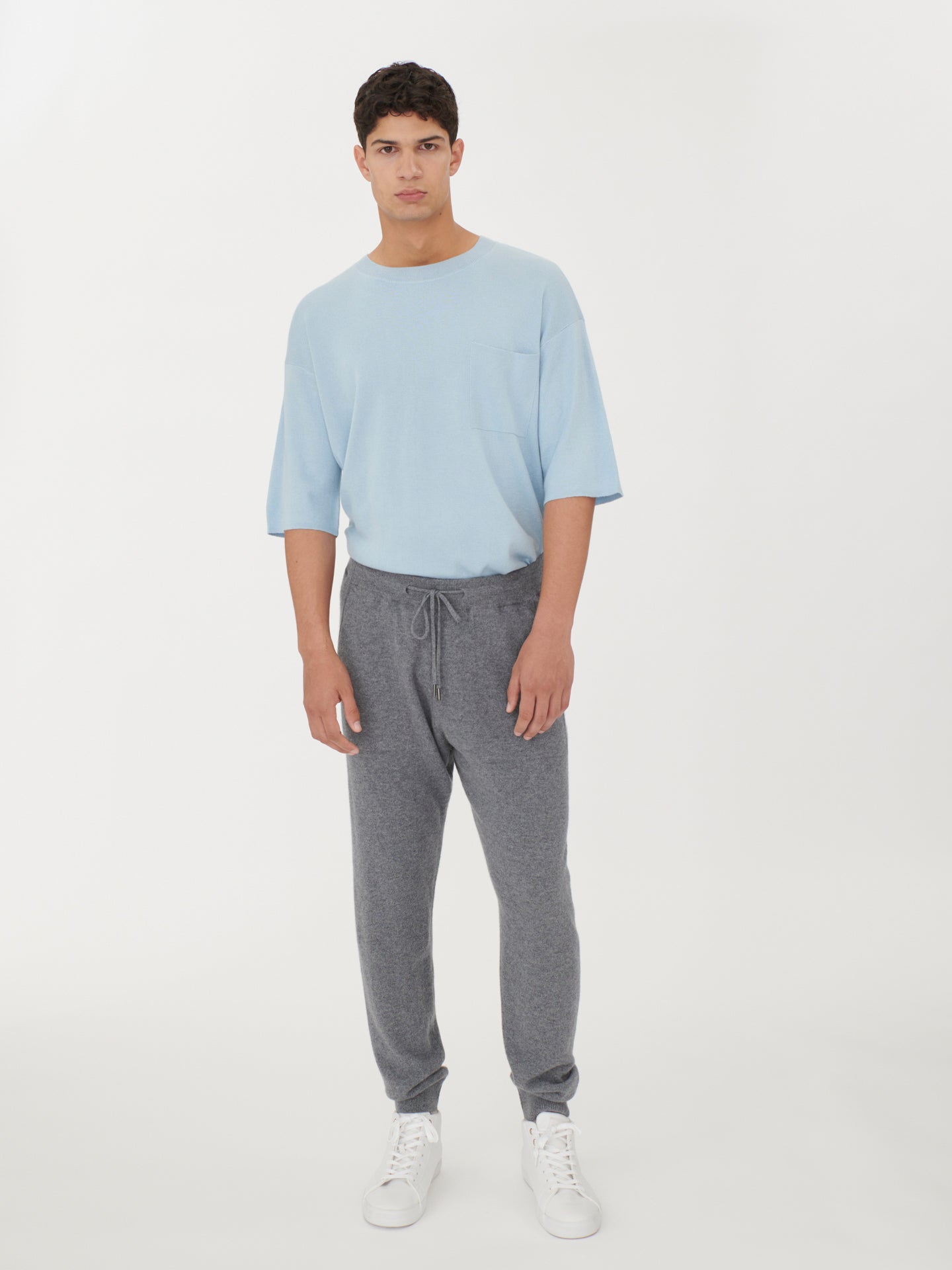 Men's Cashmere Jogger Dim Gray - Gobi Cashmere