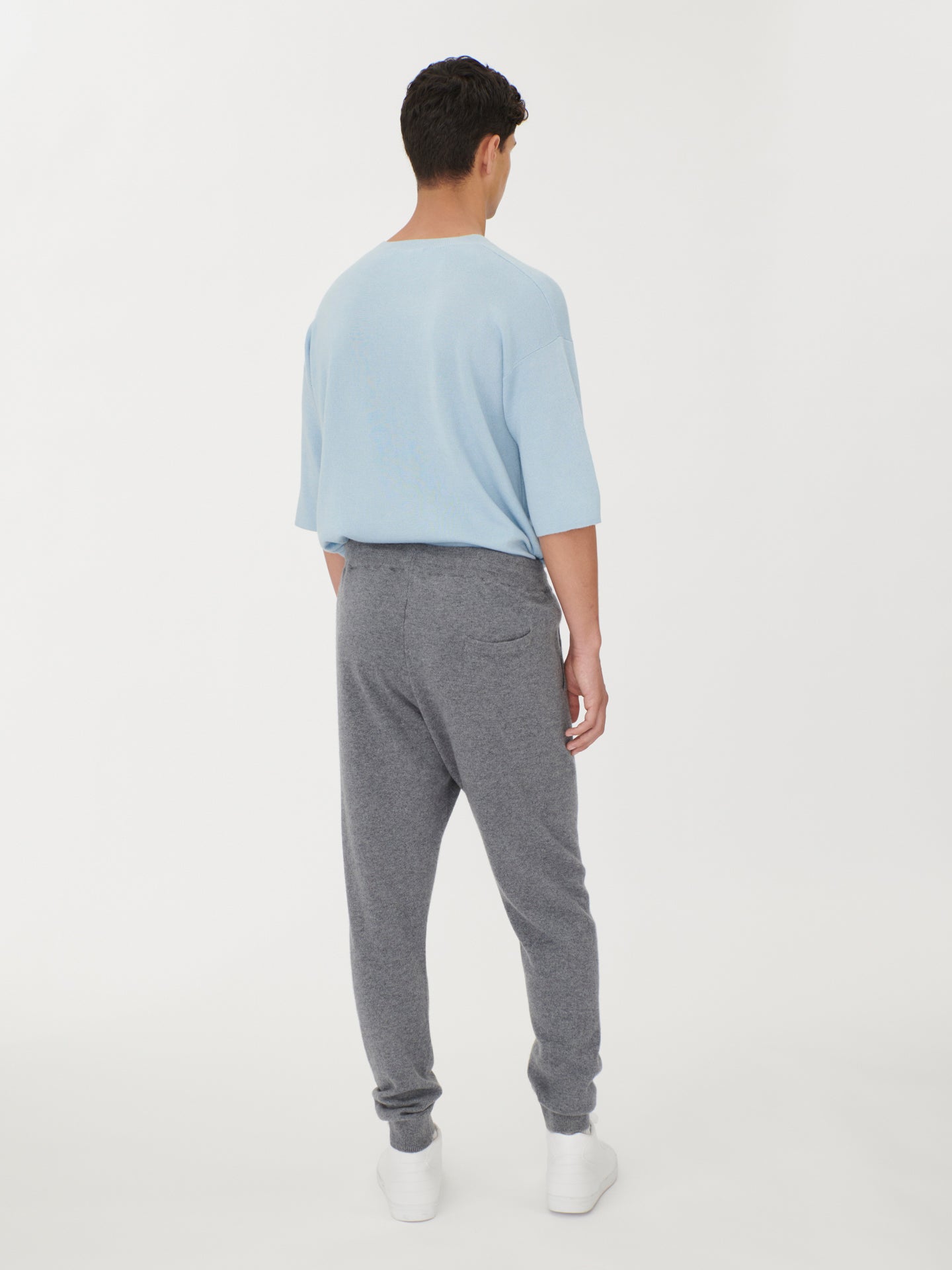 Men's Cashmere Jogger Dim Gray - Gobi Cashmere