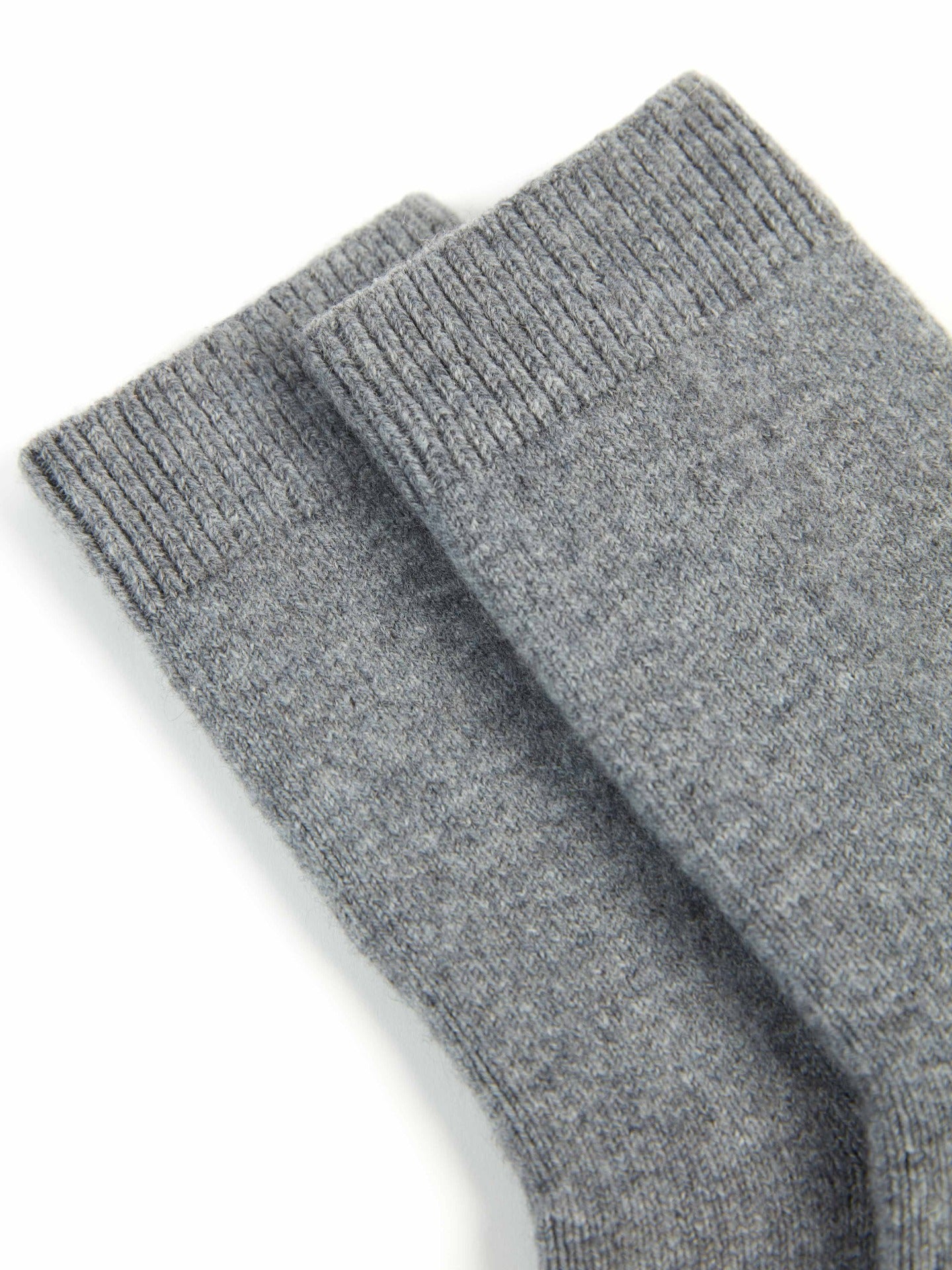 Women's Cashmere Trim Knit Socks Dim Gray - Gobi Cashmere