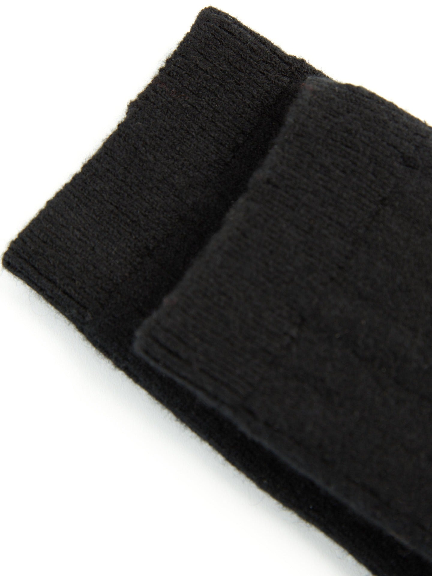 Unisex Cashmere Rib Knit Socks Black- Gobi Cashmere