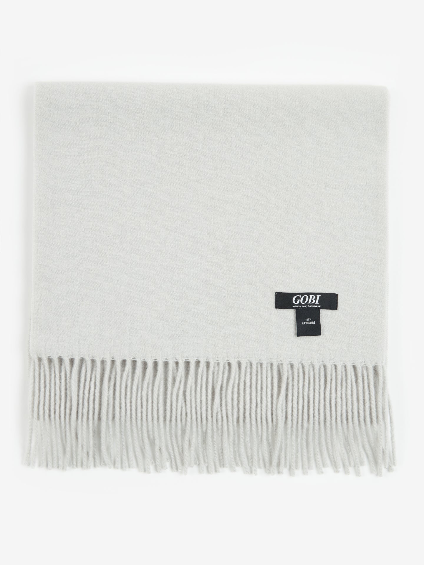 Unisex Cashmere Fringed Scarf Antarctica - Gobi Cashmere