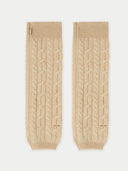 Unisex Cashmere Wrist Warmer Beige - Gobi Cashmere #color_beige