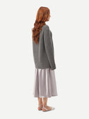 Unisex Cashmere Crewneck Sweater  Plum kitten- Gobi Cashmere #color_plum-kitten