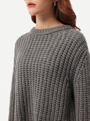 Unisex Cashmere Crewneck Sweater  Plum kitten- Gobi Cashmere #color_plum-kitten
