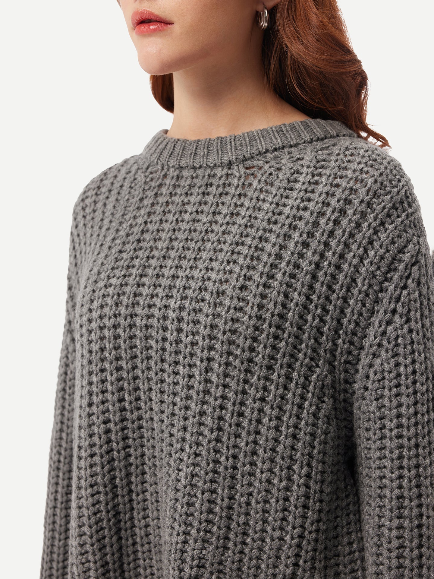 Unisex Cashmere Crewneck Sweater  Plum kitten- Gobi Cashmere