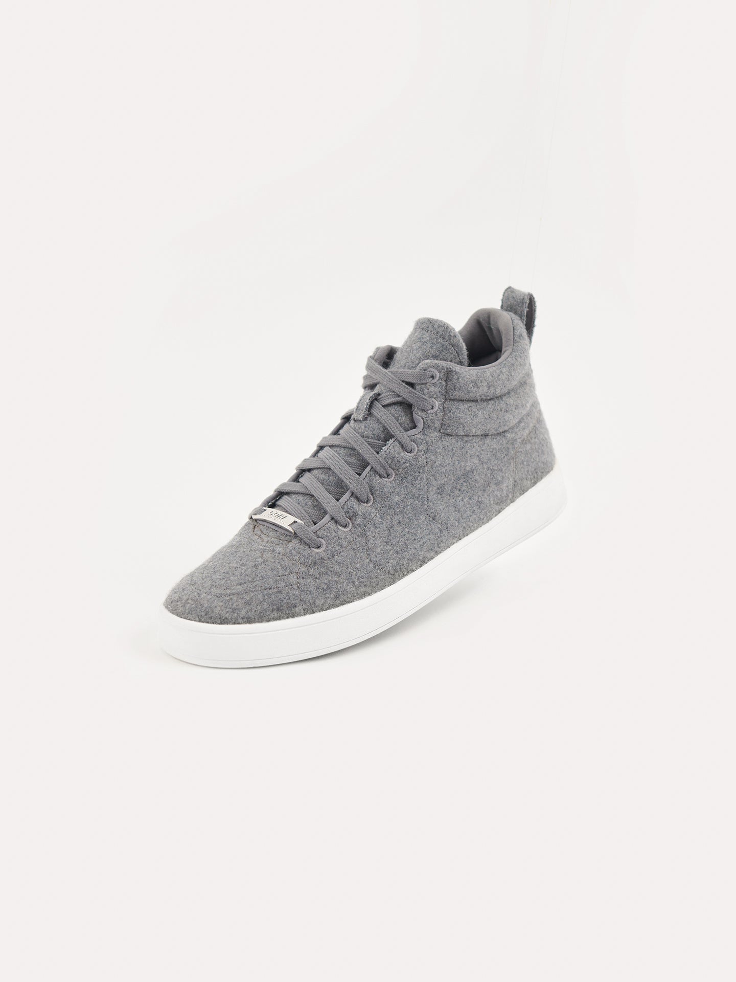 Unisex Cashmere High-Top Trainers Gray - Gobi Cashmere