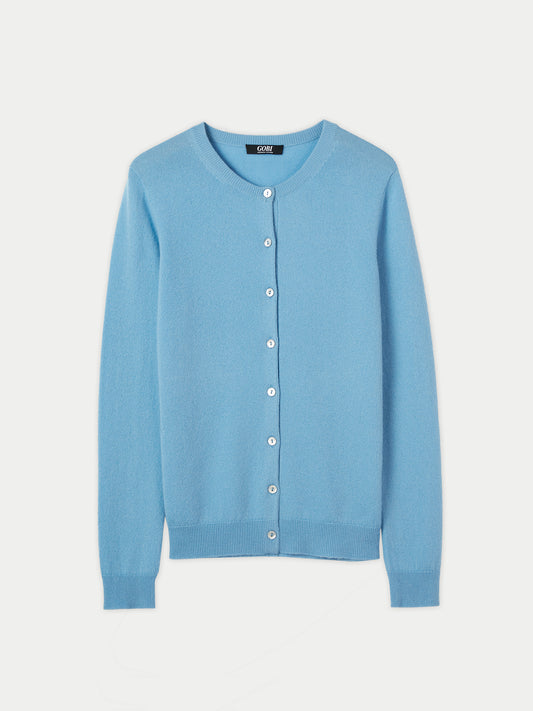 Essential Cashmere Crewneck Cardigan
