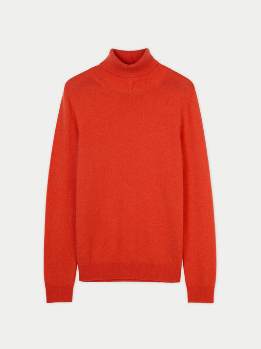 Women's Cashmere Classic Turtle Neck Sweater Fiesta - Gobi Cashmere