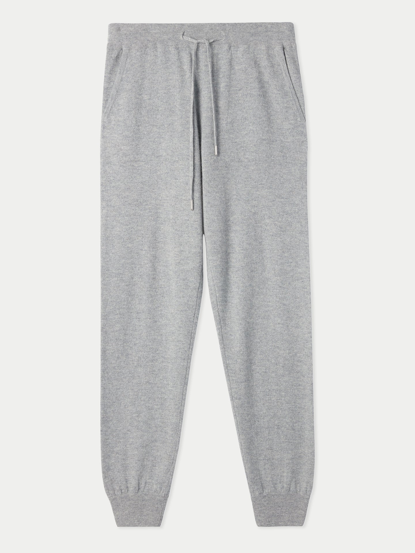Women's Cashmere Cuffed Jogger Light Gray - Gobi Cashmere