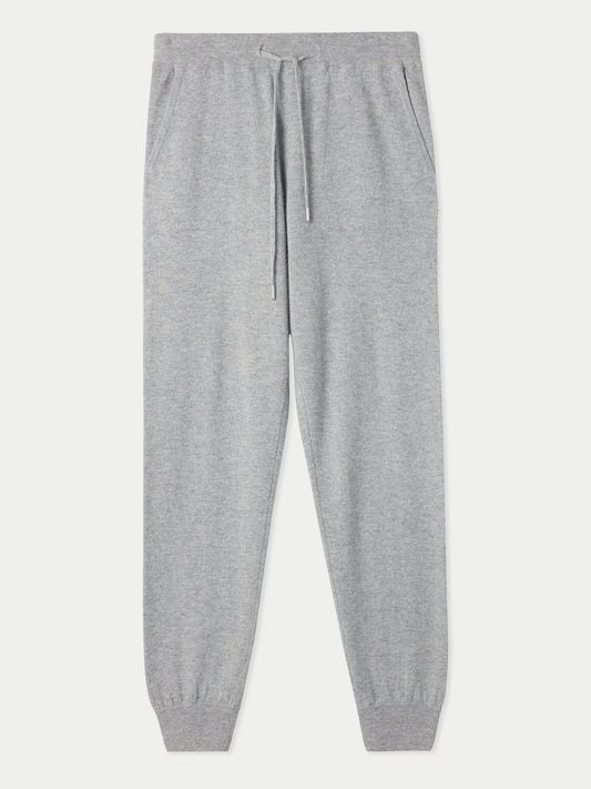 Women's Cashmere Cuffed Jogger Light Gray - Gobi Cashmere