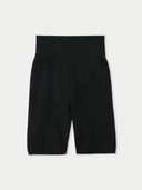 Women's Silk Cashmere  Biker Shorts Black - Gobi Cashmere
