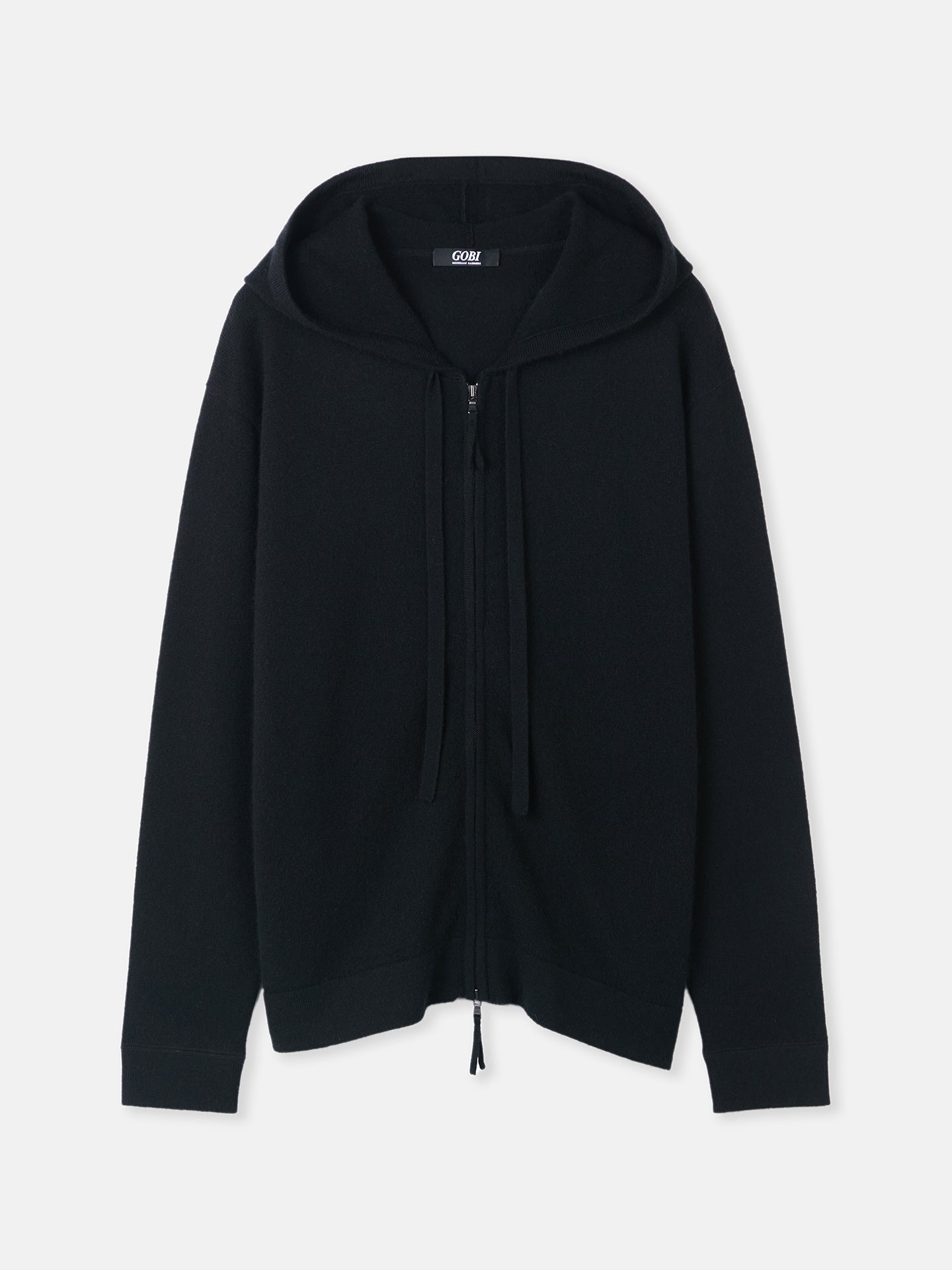 Women’s Cashmere Hoodie Black - GOBI Cashmere - Sports Casual