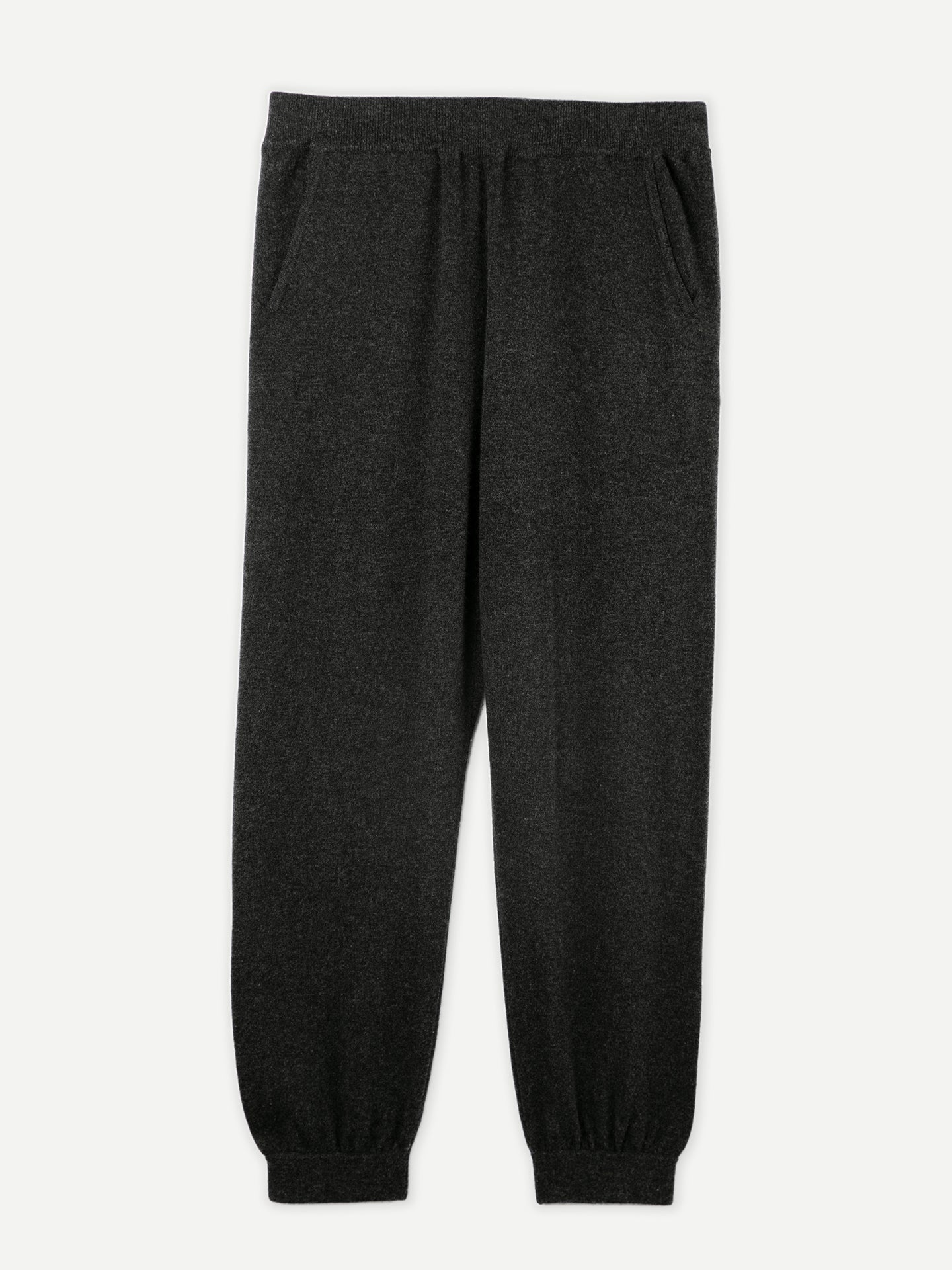 Women’s Cashmere Joggers Charcoal - Gobi Cashmere