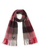 Women’s Fringed Scarf in Red | GOBI Cashmere UK
